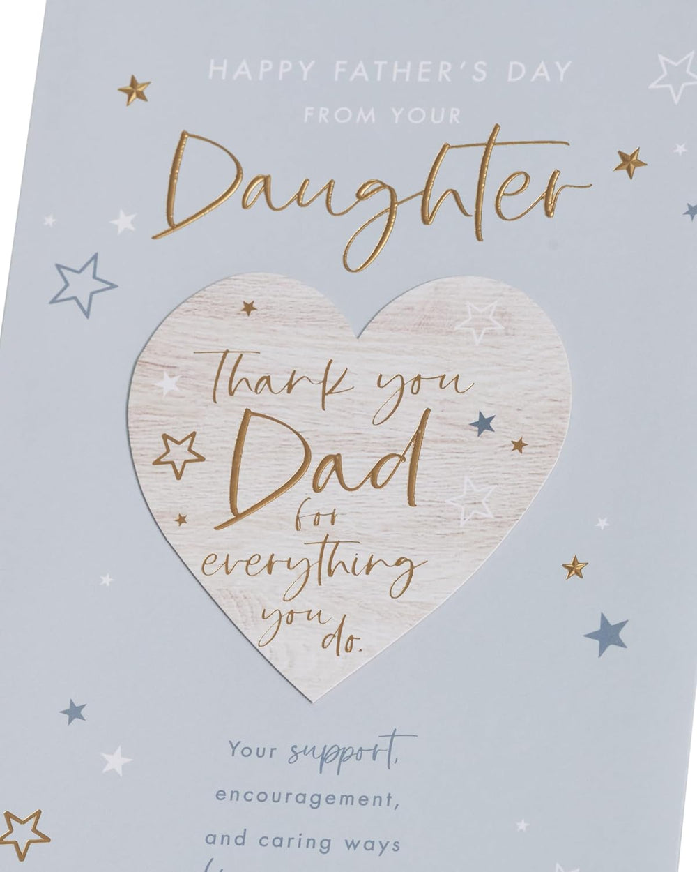 UK Greetings Father's Day Card from Your Daughter - Thank You Design