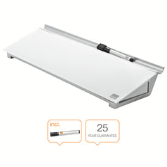 Nobo Desktop Whiteboard Pad Glass Non Magnetic 458x154mm Brilliant White 1905174