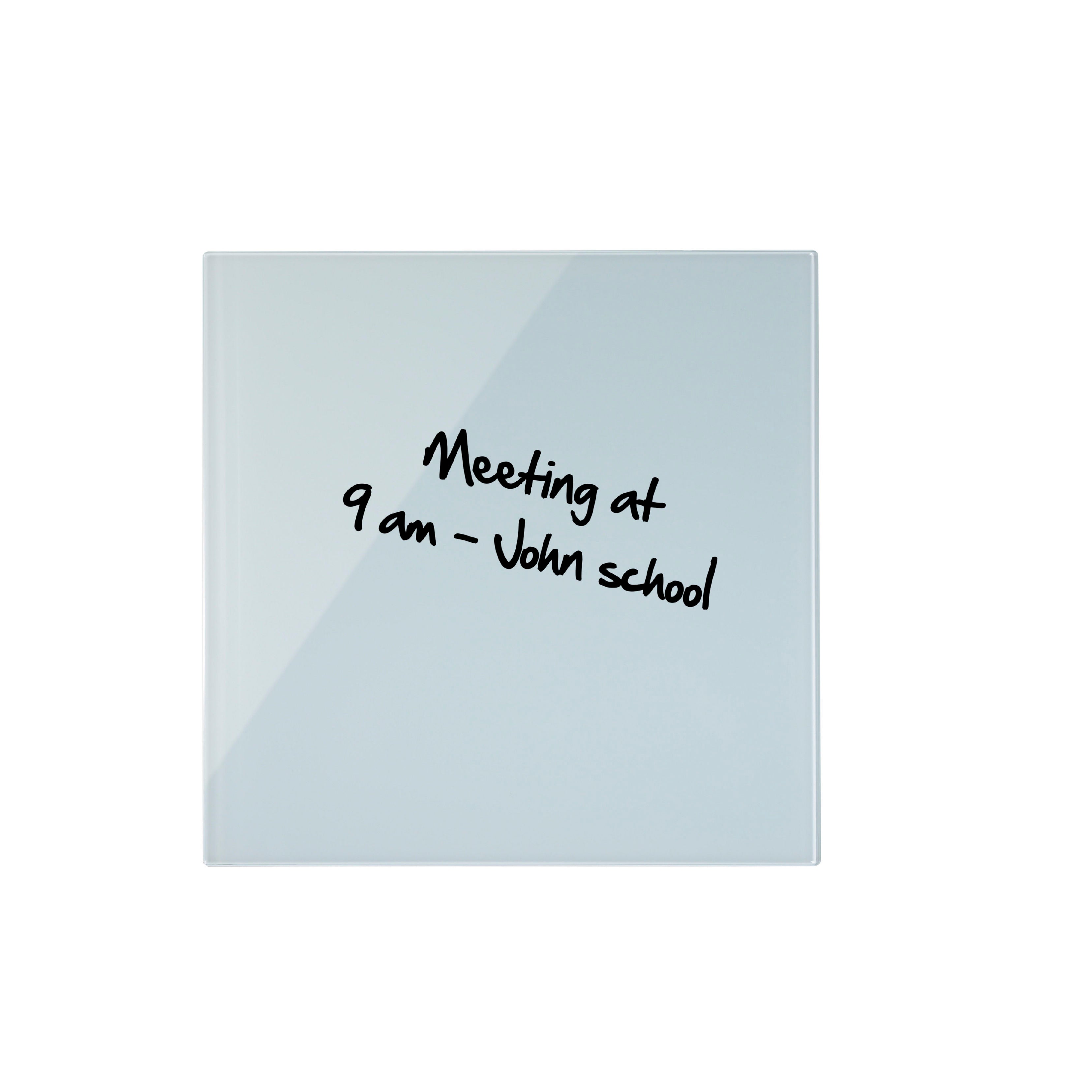 Bi-Office Magnetic Glass Whiteboard Memo Tile 480x480mm White - GL150101 DD