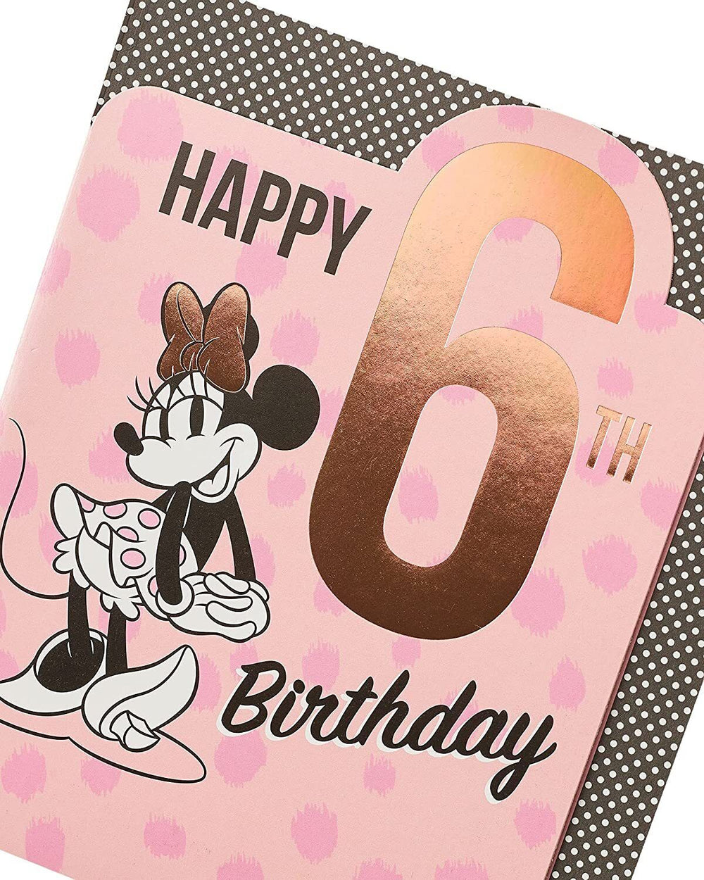 Disney Minnie Mouse 6th Birthday Card
