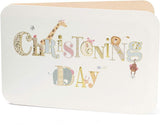 Cute Animals New Baby Christening Card
