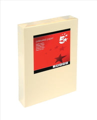 5 Star Office Coloured Copier Paper 80gsm Light Cream (Pack of 500)