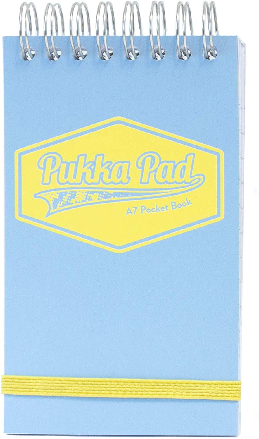 Pukka Pad A7 Wirebound Card Cover Pocket Notebook Ruled 100 Pages Pastel Blue/Pink/Mint (Pack 6) - 8903-PST