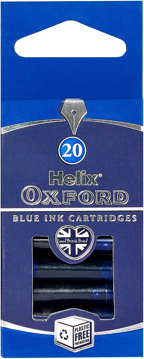 Helix Ink Cartridges - Blue (Pack of 20)