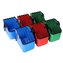 LocknCharge LNC10019 5 Slot 13 Inch Large Plastic Device Basket Set of 6 2 x Green 2 x Blue 2 x Red