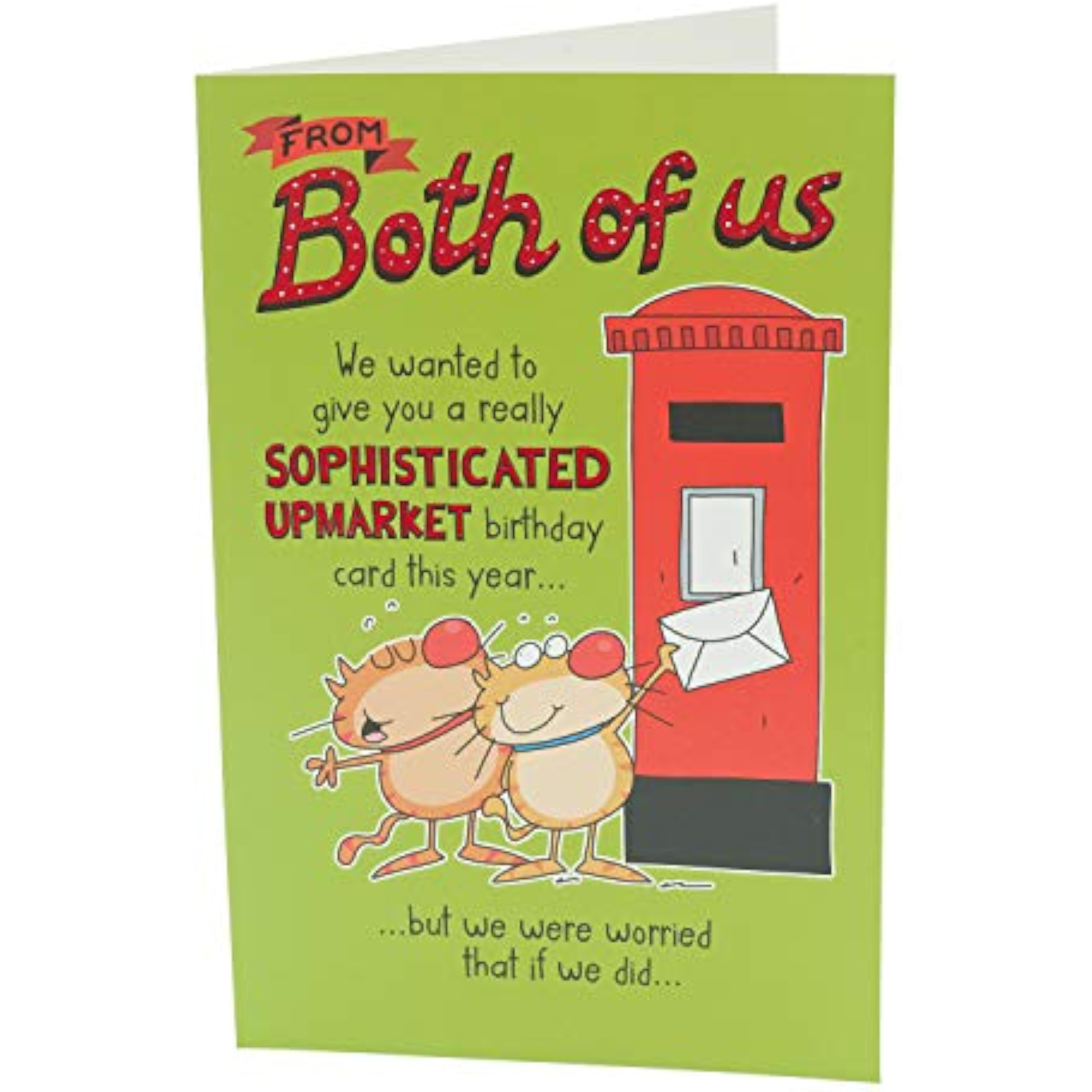 Funny Design From Both of Us Birthday Card