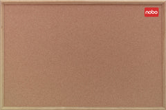 Nobo Classic Cork Noticeboard Oak Wood Frame 1200x900mm 37639004 DD