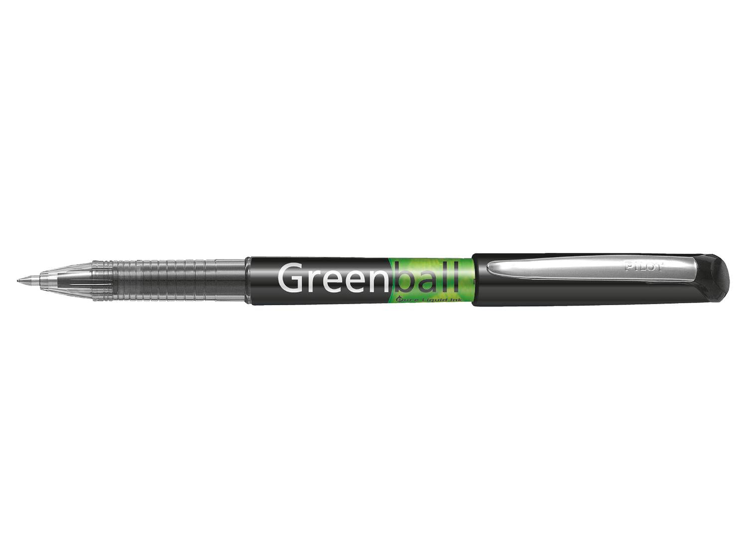 Pilot Begreen Greenball Liquid Ink Rollerball Pen Recycled 0.7mm Tip 0.35mm Line Black (Pack 10) - 4902505345234