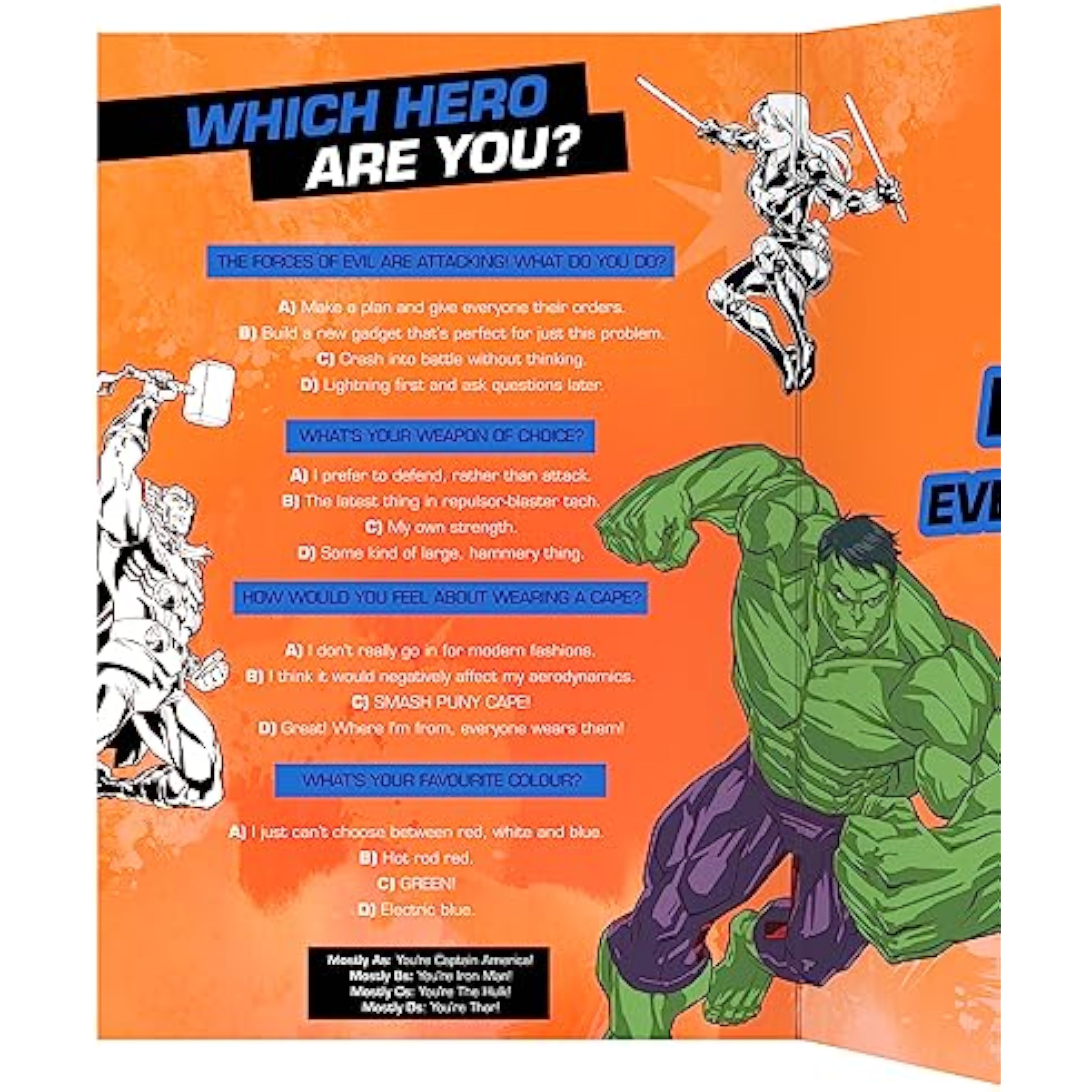 Marvel Avengers Superheroes Design with Activity Brother Birthday Card