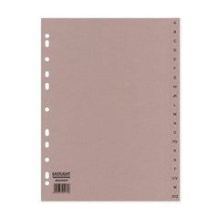 ValueX Index A-Z A4 Card 160gsm Buff - 80053DENT