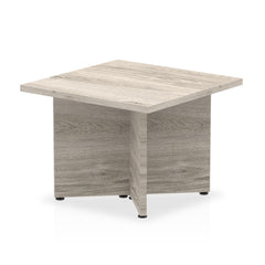 Dynamic Impulse W600 x D600 x H435mm Square Coffee Table Panel Arrowhead Leg Grey Oak Finish - I003279 DD