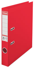 Esselte No.1 VIVIDA Lever Arch File Polypropylene A4 50mm Spine Width Red (Pack 10) 624072 DD