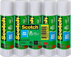 Scotch Permanent Glue Stick 21g (Pack 5) 7100115512