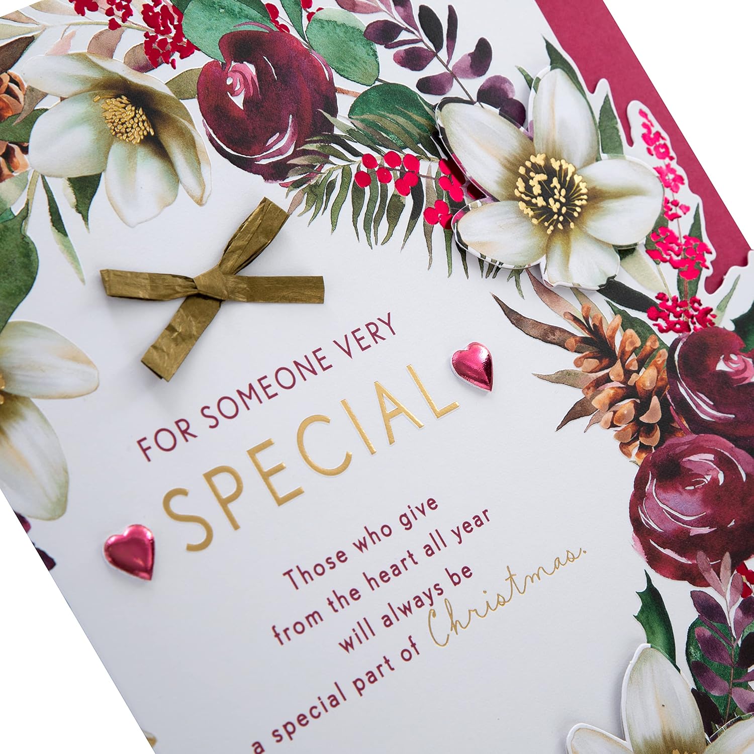 Wreath and Verse Design Christmas Card for Someone Very Special – Boxed Festive Greeting