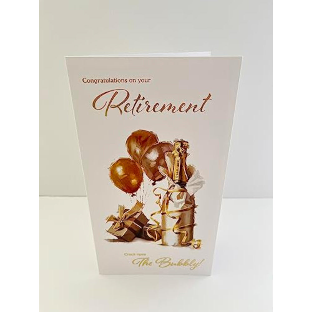 Congratulations On Your Retirement Crack Open The Bubbly Card