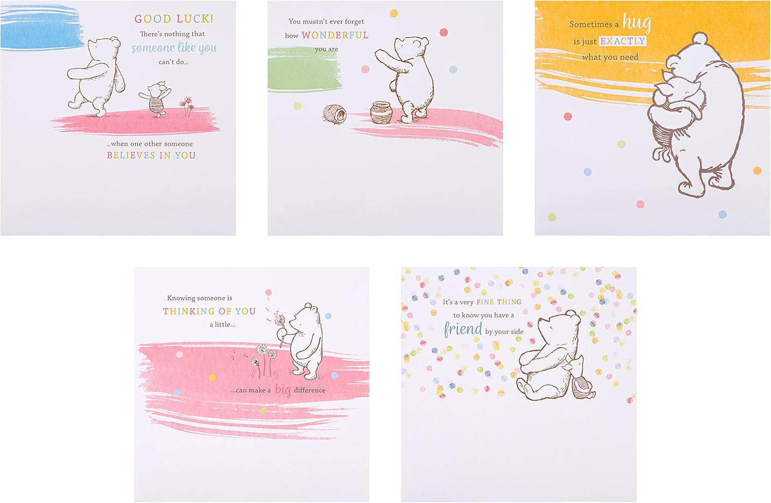 Disney's Winnie The Pooh Designs Multipack of 10 in 5 Cards