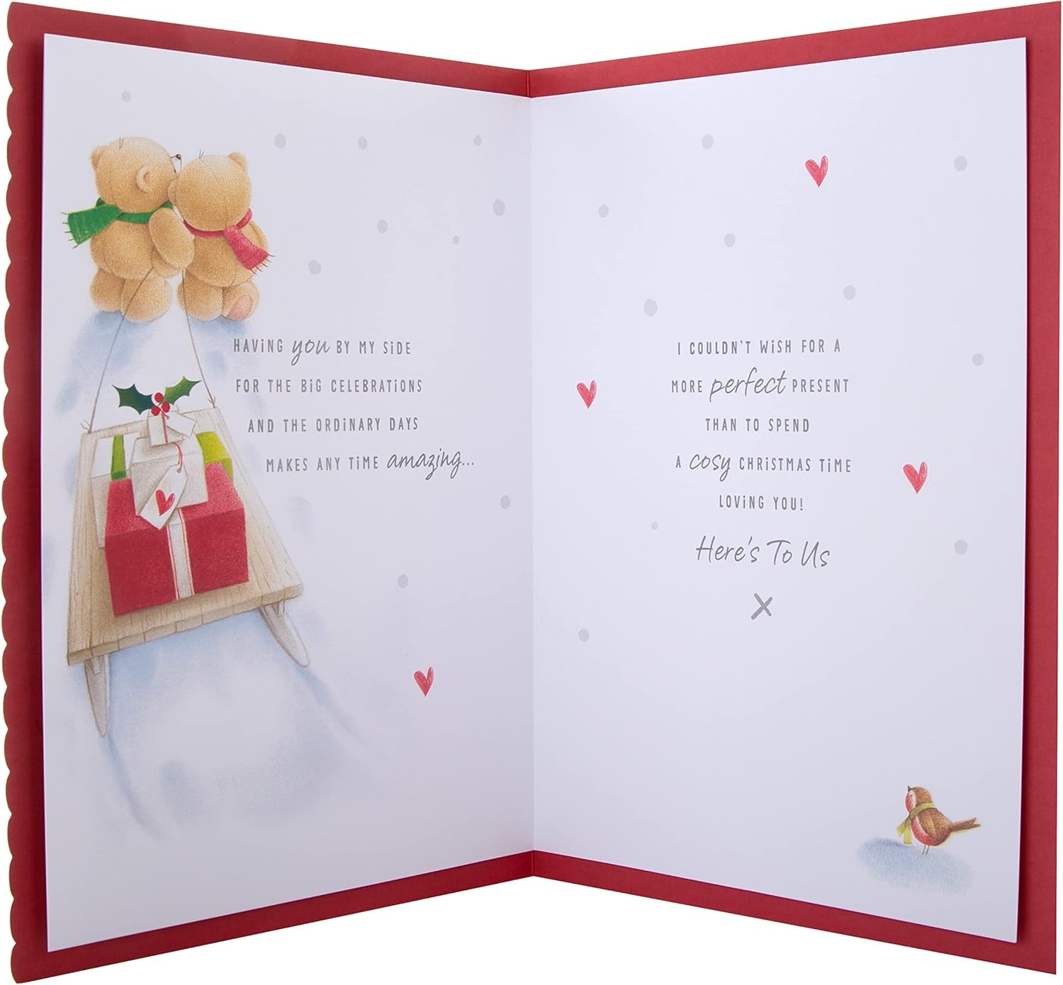 Hallmark Boxed Christmas Card for One I Love – Forever Friends Winter Design