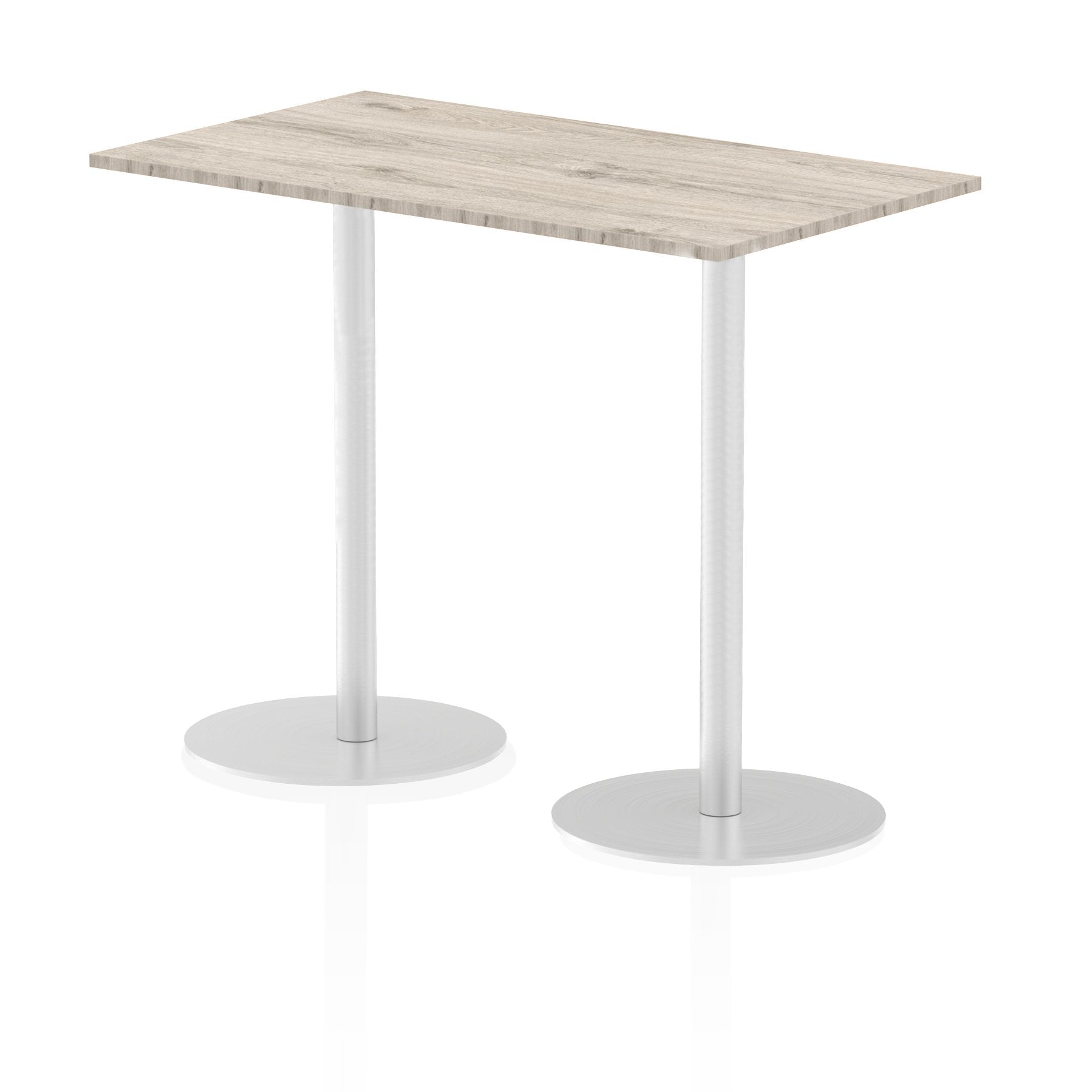 Dynamic Italia 1400 x 800mm Poseur Rectangular Table Grey Oak Top 1145mm High Leg ITL0279 DD