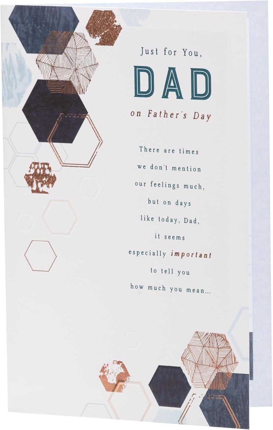 UK Greetings Father's Day Card for Dad - Heartfelt Design