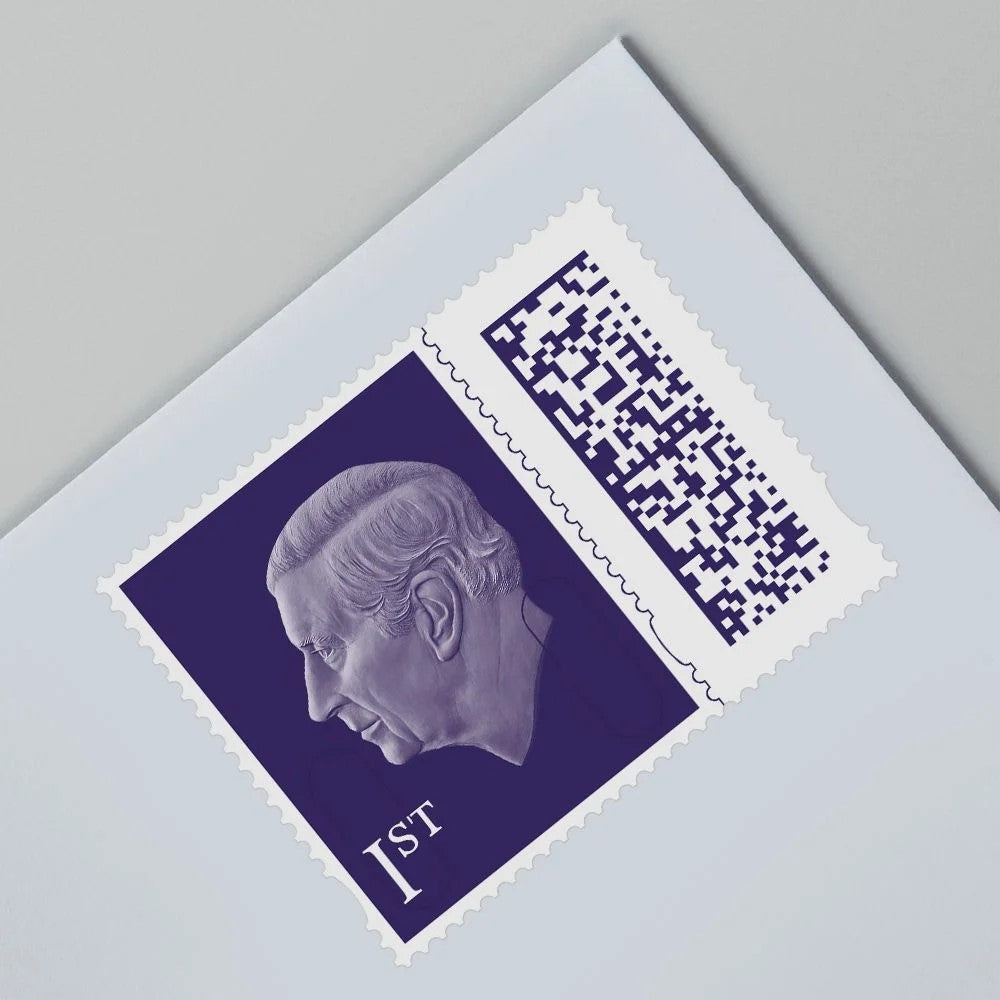 Royal Mail 1st Class Stamp Book – Pack of 8 Self-Adhesive Stamps for UK Priority Mail