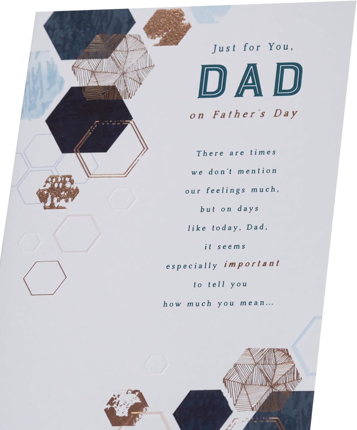UK Greetings Father's Day Card for Dad - Heartfelt Design