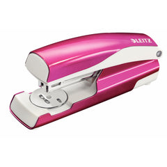 Leitz NeXXt WOW Half Strip Metal Office Stapler 30 Sheet Pink - 55021023