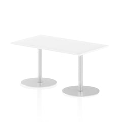 Dynamic Italia 1400 x 800mm Poseur Rectangular Table White Top 725mm High Leg ITL0270 DD