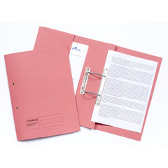 Guildhall Transfer Spring Transfer Pocket File Manilla Foolscap 315gsm Pink (Pack 25) - 349-PNKZ