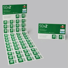 Royal Mail 2nd Class Postage Stamps – Pack of 50