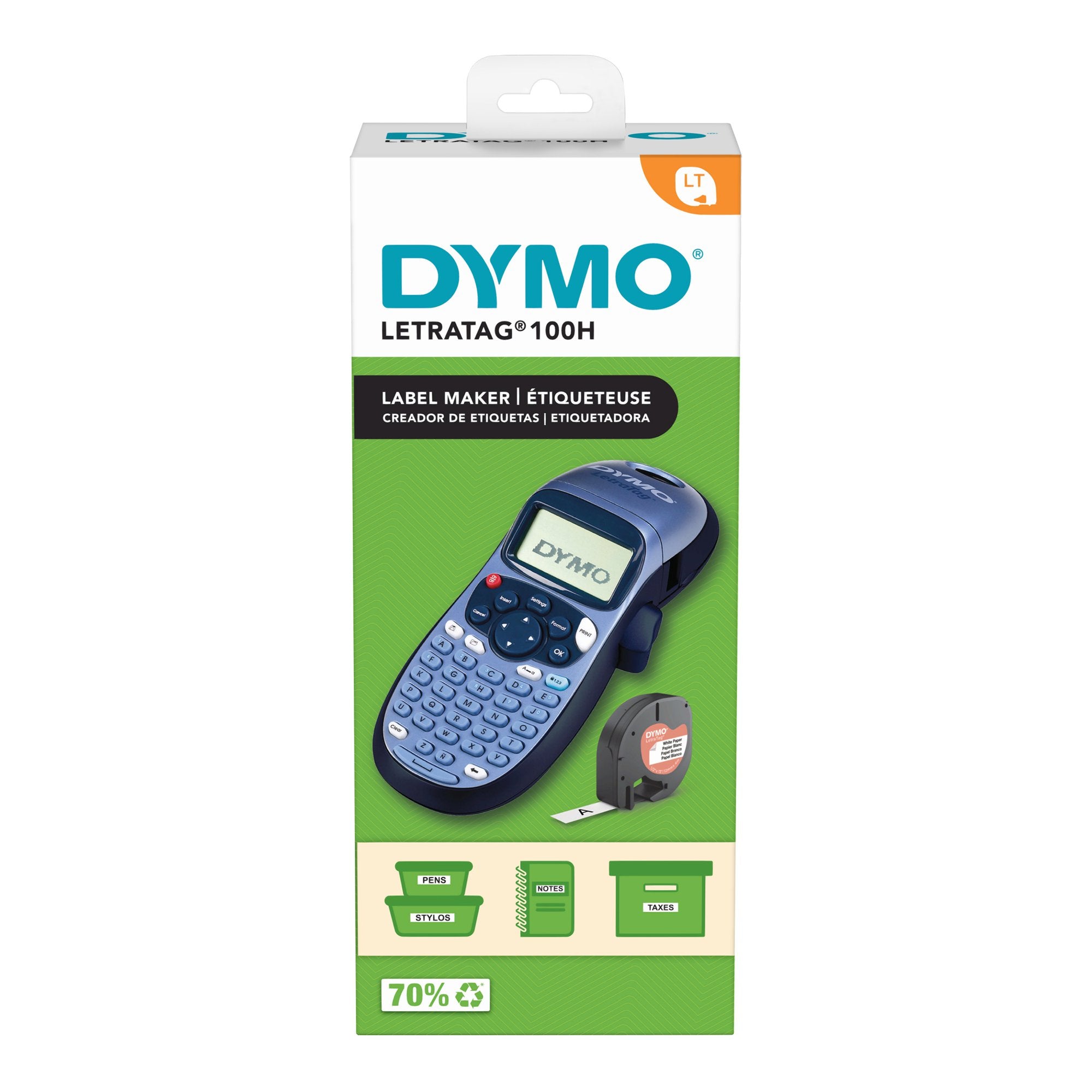 DYMO LetraTag LT-100H Handheld Label Maker Blue 2174576