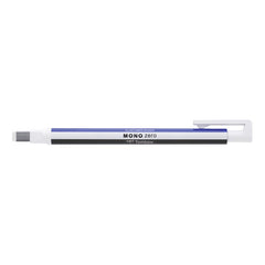 Tombow MONO Zero Refillable Eraser Pen Rectangular Tip White with White/Blue/Black Barrel - EH-KUS