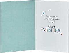 Contemporary Design Brother Birthday Card