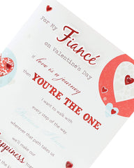 Passionate Design Fiancé Valentines Day Card