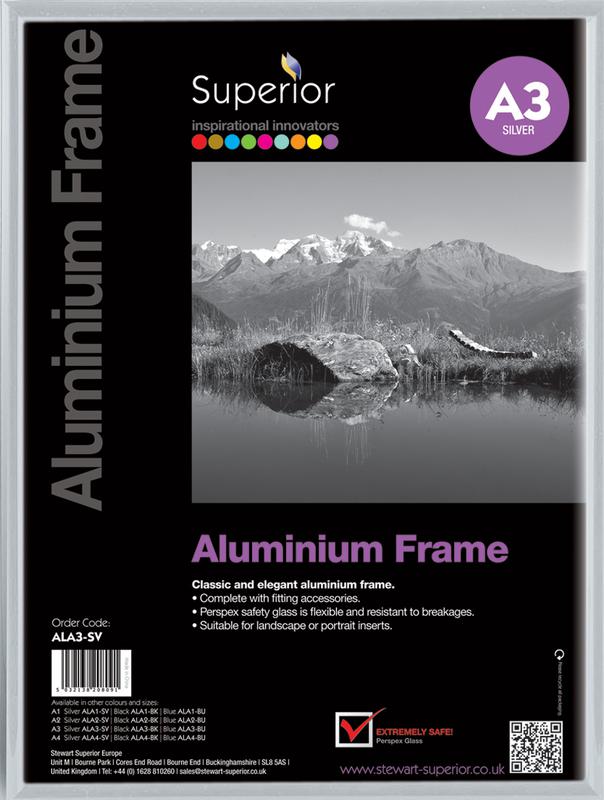 SECO A3 Brushed Aluminium Frame Silver - ALA3-SV