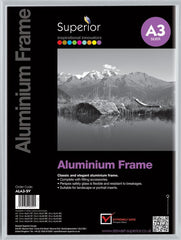 SECO A3 Brushed Aluminium Frame Silver - ALA3-SV