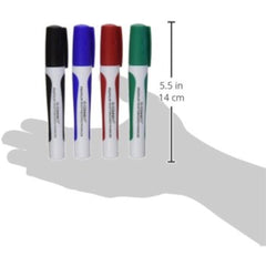 Pack of 4 Assorted Q-Connect Premium Whiteboard Markers Bullet Tip