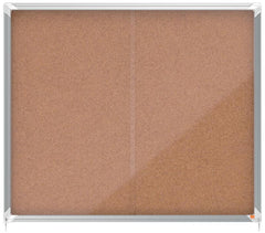 Nobo Premium Plus Cork Lockable Noticeboard Display Case 15 x A4 1140x970mm 1915332