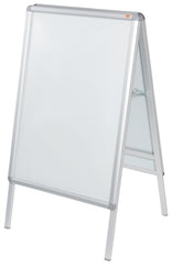 Nobo A Board Snap Frame Poster Display A1 Aluminium Frame Plastic Front Silver 1902206 DD