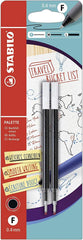 STABILO PALETTE Gel Rollerball Refill 0.4mm Line Black (Blister 2) B-55618-5