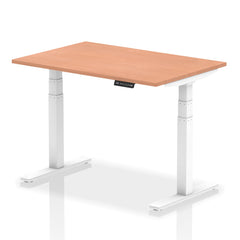 Dynamic Air 1200 x 800mm Height Adjustable Desk Beech Top White Leg HA01021 DD