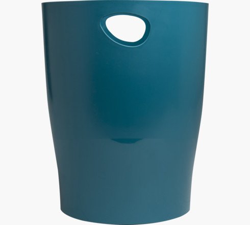 Exacompta Neo Deco 15 Litre Waste Bin 263 x 263 x 335mm Duck Blue (Each) - 45328D