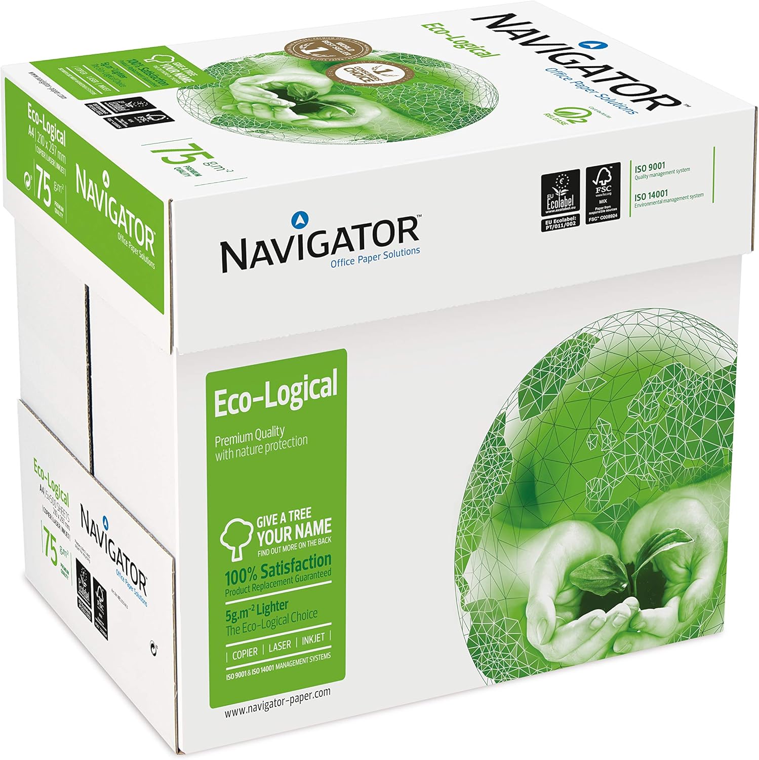 Navigator Ecological White Paper A4 75gsm – High-Quality Sustainable Printing Paper