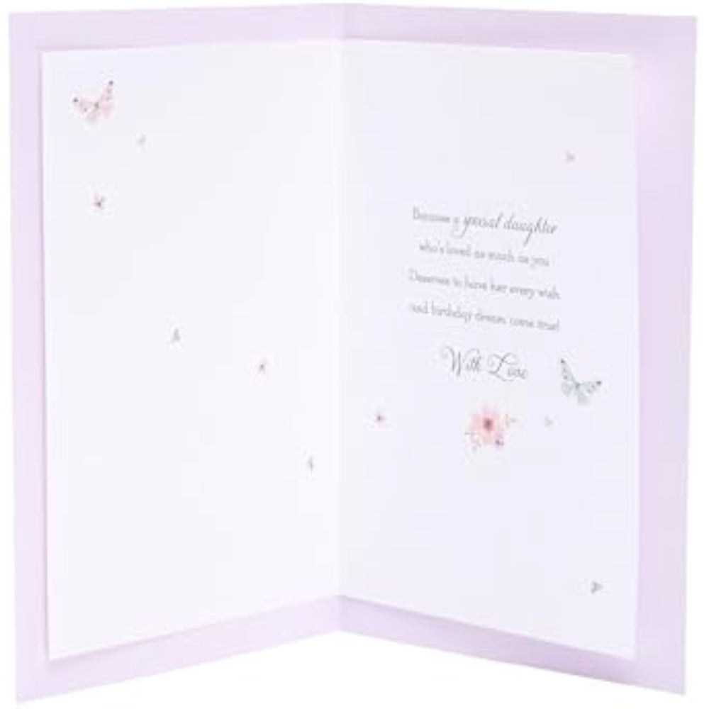 Light Pink Design Daughter Birthday Cards