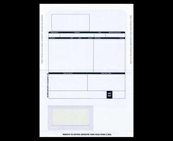 Sage Compatible 1 Part Payslip Mailer Tape Seal (Pack 500) SE100
