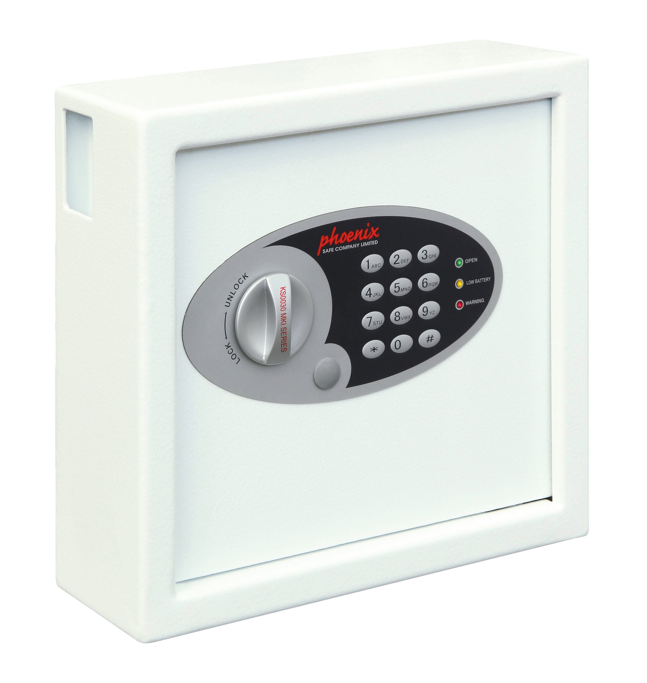 Phoenix Cygnus Key Deposit Safe 30 Hook Electronic Lock White KS0031E DD