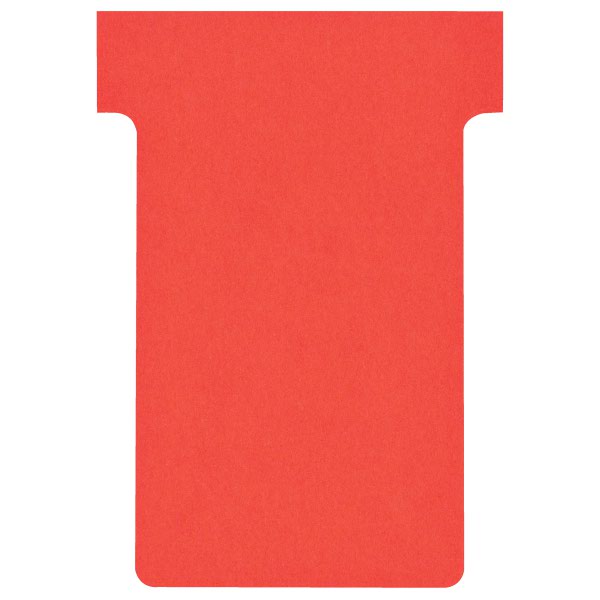 Nobo T-Cards A50 Size 2 Red (Pack 100) 2002003