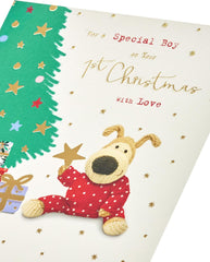 Boofle Baby Boys 1st Christmas Card - Cute Design