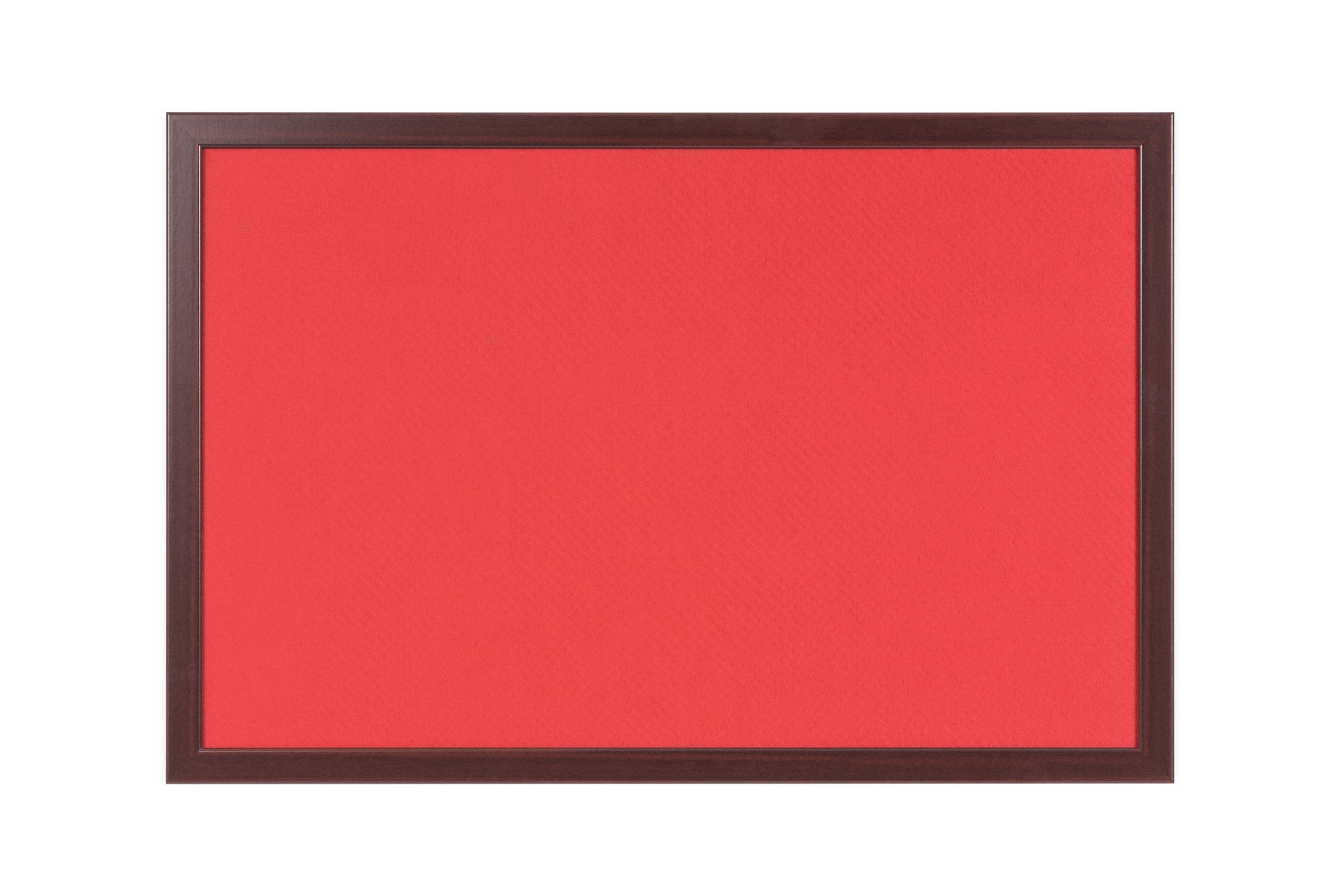 Bi-Office Earth-It Red Felt Noticeboard Cherry Wood Frame 2400x1200mm - FB8646653 DD