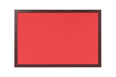 Bi-Office Earth-It Red Felt Noticeboard Cherry Wood Frame 2400x1200mm - FB8646653 DD