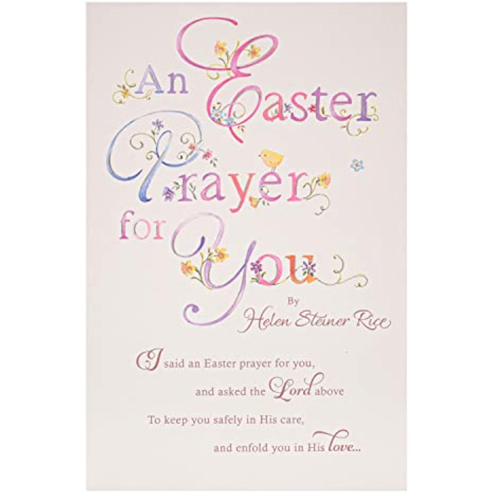An Easter Prayer for You Sentimental Message Finished Easter Card